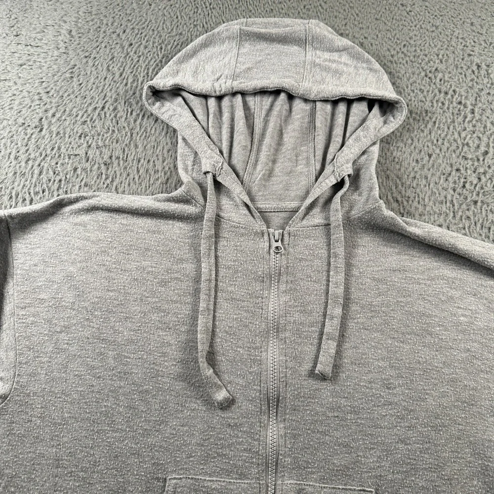 Alo Yoga Soho Hoodie Womens XS Gray‎ Lightweight Zip Up Hooded Loungewear
